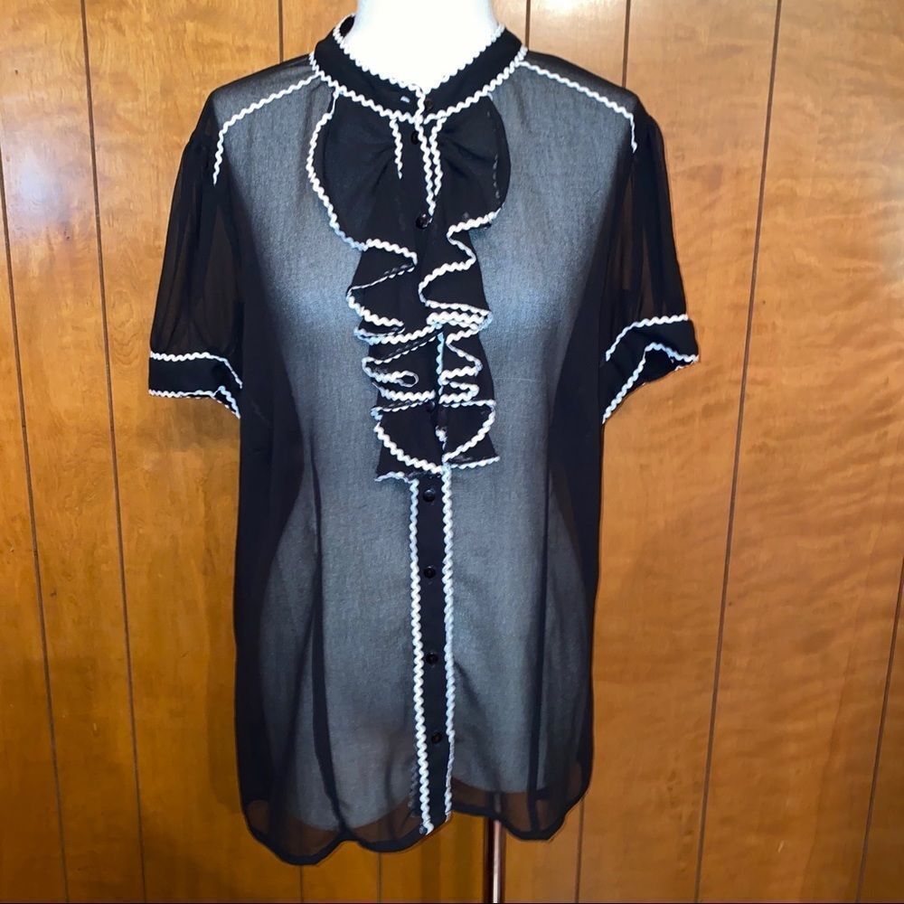 Women’s black Pink collection top sz L